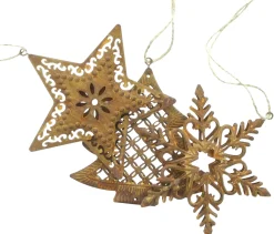 Dekohänger|Baumschmuck|Frank Handels GmbH & Co. KG Weihnachtshänger "Rost", 3er Set