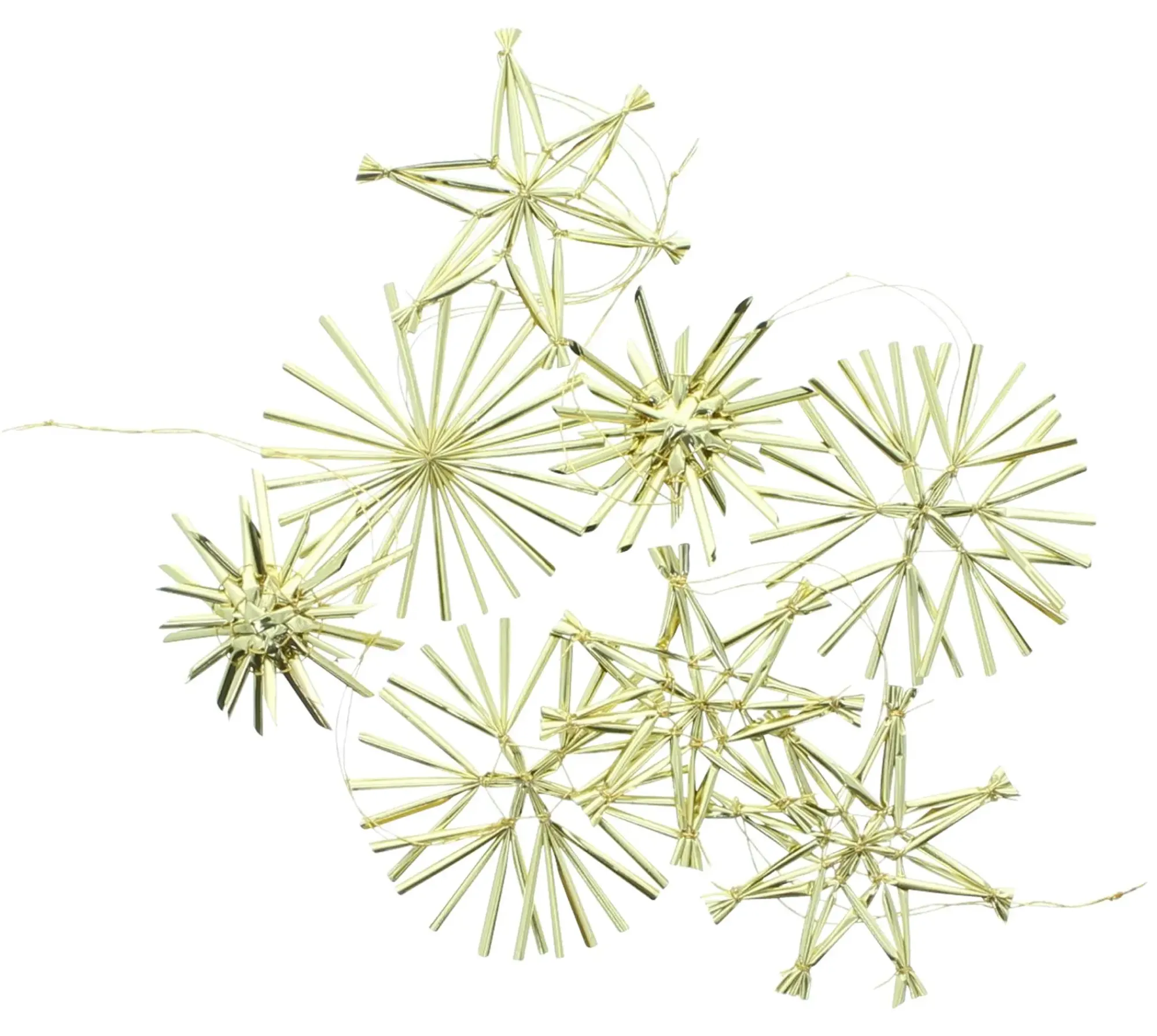 Dekohänger|Baumschmuck|Frank Handels GmbH & Co. KG Weihnachtsstern "Gold", 32er Set