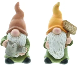 Gartenfiguren|Dekofiguren|Frank Handels GmbH & Co. KG Wichtel "Gartenarbeit", 2er Set
