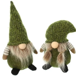 Herbstliche Dekofiguren|Dekofiguren|Frank Handels GmbH & Co. KG Wichtel "Green Bottom", 2er Set