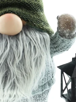 Weihnachtliche Dekofiguren|Herbstliche Dekofiguren|Frank Handels GmbH & Co. KG Wichtel "Laterne", groß