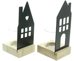 Windlichter|Dekohäuser|Frank Handels GmbH & Co. KG Windlicht "Haus", 2er Set