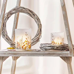 Herbstlichter|Frank Handels GmbH & Co. KG Windlicht "Herbst", 2er Set