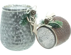 Weihnachtslichter|Frank Handels GmbH & Co. KG Windlicht "Hirschhänger", 2er Set
