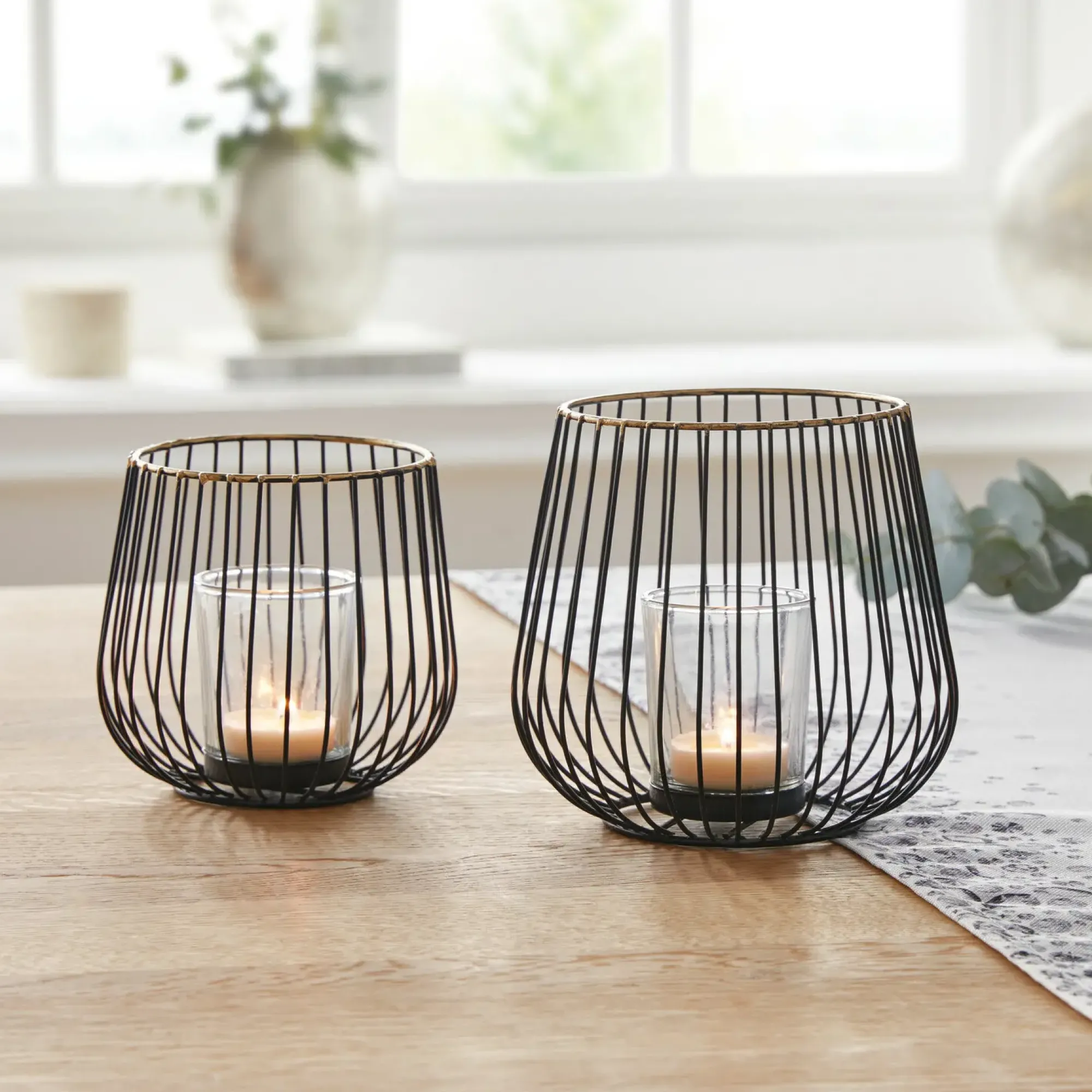 Windlichter|Herbstlichter|Frank Handels GmbH & Co. KG Windlicht "Modern", 2er Set