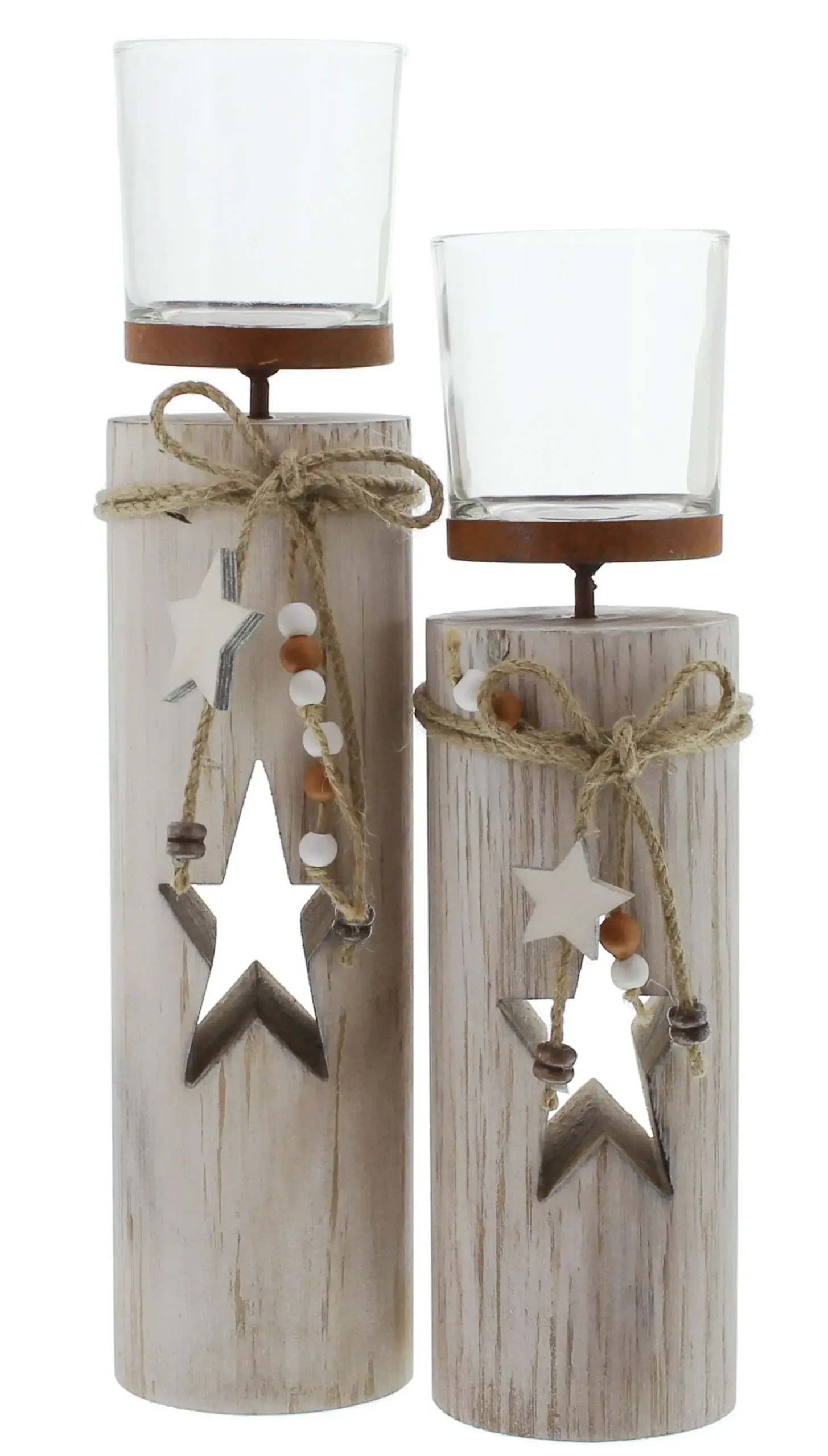 Weihnachtslichter|Frank Handels GmbH & Co. KG Windlicht "Sternchen", 2er Set
