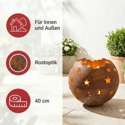 Weihnachtliche Gartendeko|Gartenbeleuchtung|Frank Handels GmbH & Co. KG Windlicht "Sternenhimmel"