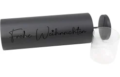 Weihnachtliche Gartendeko|Weihnachtslichter|Frank Handels GmbH & Co. KG Windlichtsäule "Frohe Weihnachten"