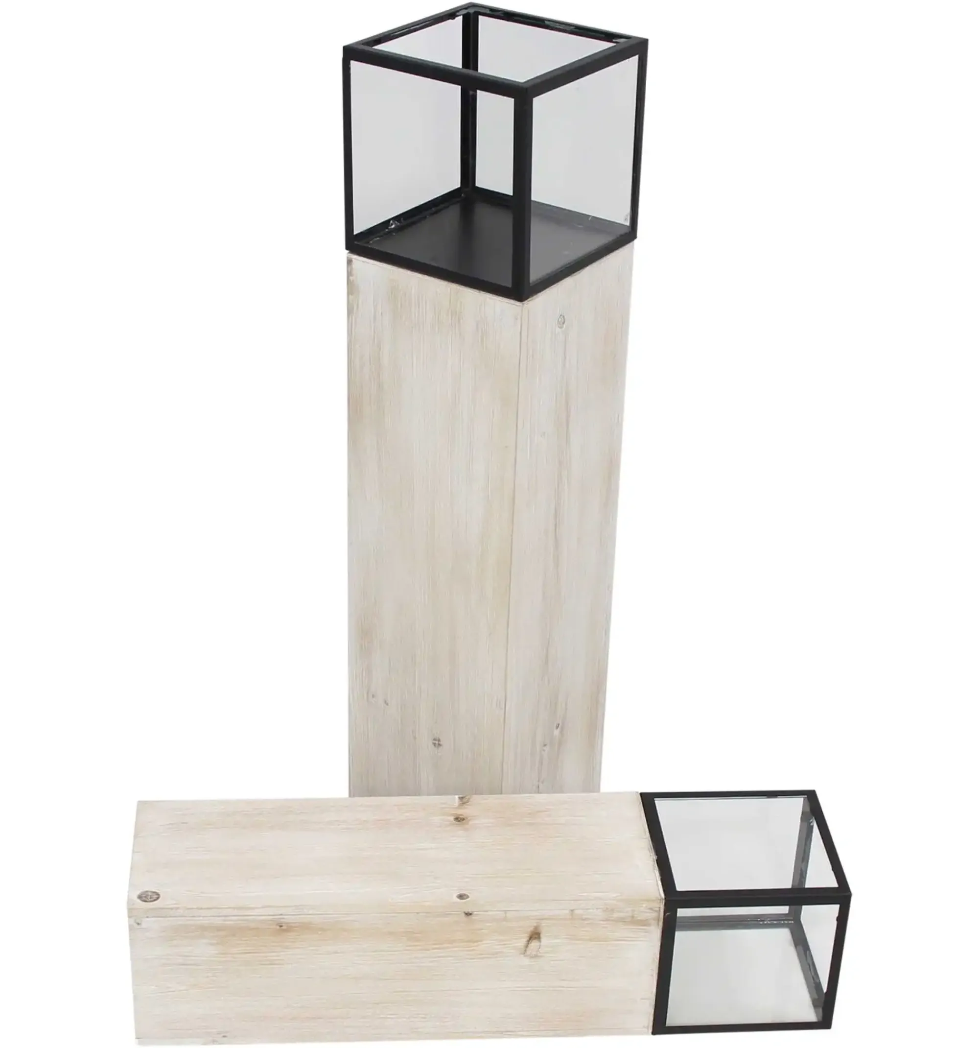Dekosäulen|Windlichter|Frank Handels GmbH & Co. KG Windlichtsäule "Modern", 2er Set