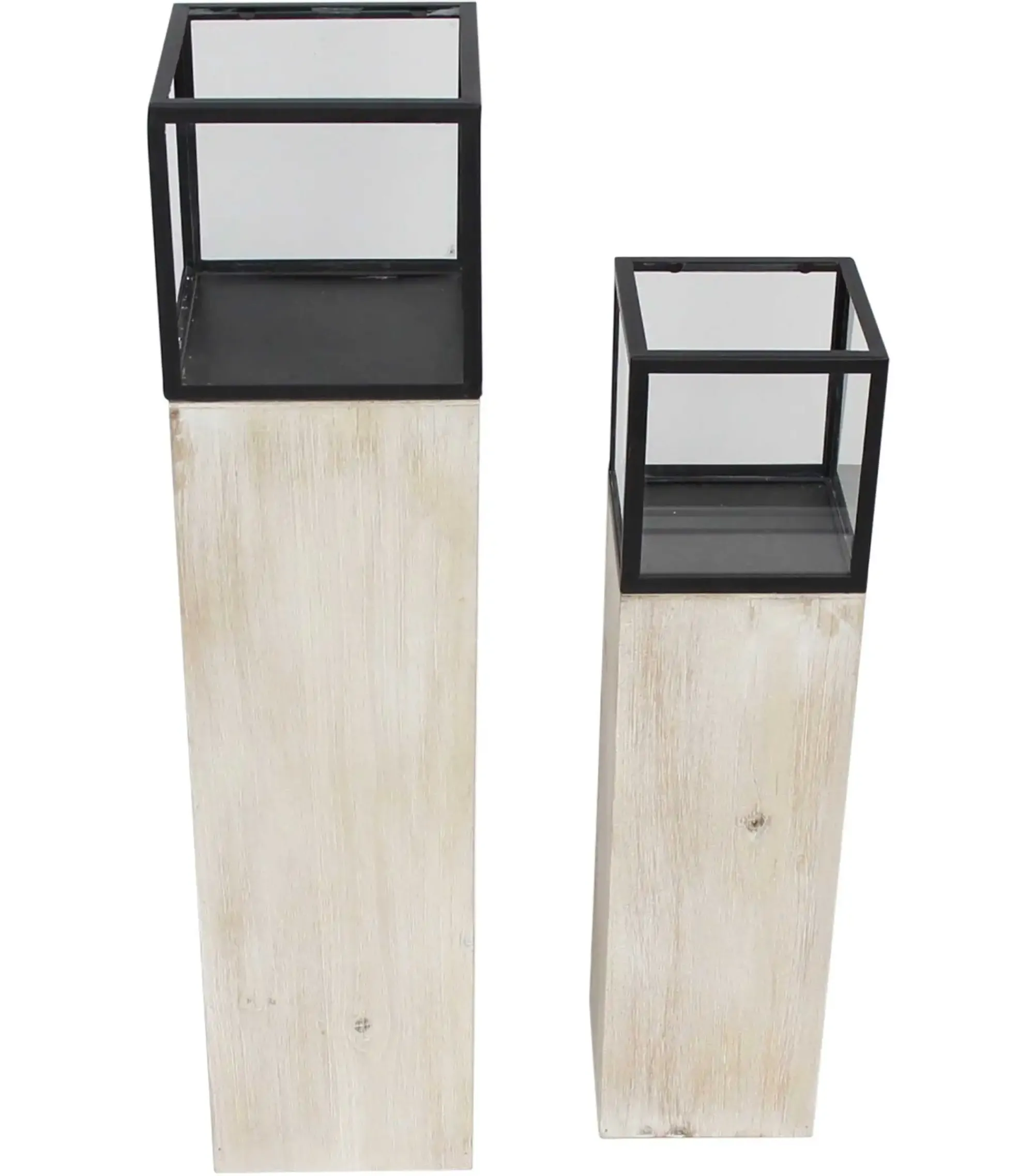 Dekosäulen|Windlichter|Frank Handels GmbH & Co. KG Windlichtsäule "Modern", 2er Set
