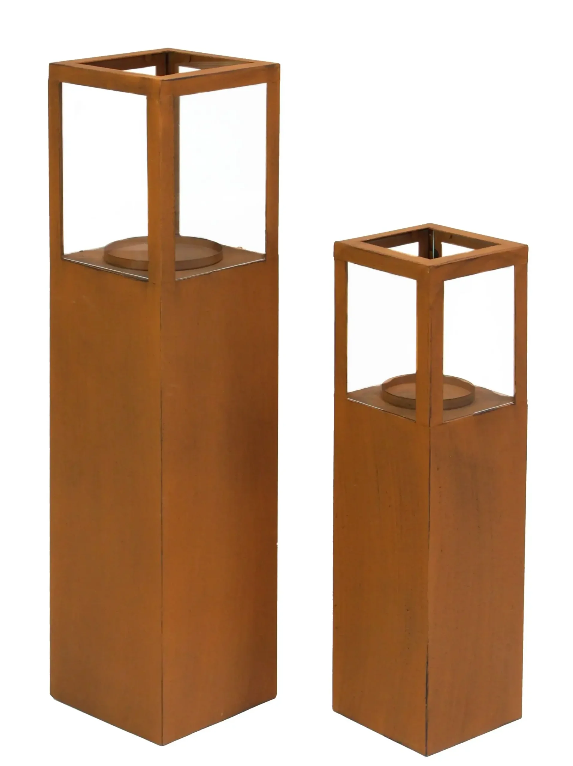 Herbstgarten|Windlichter|Frank Handels GmbH & Co. KG Windlichtsäule "Trend", 2er Set