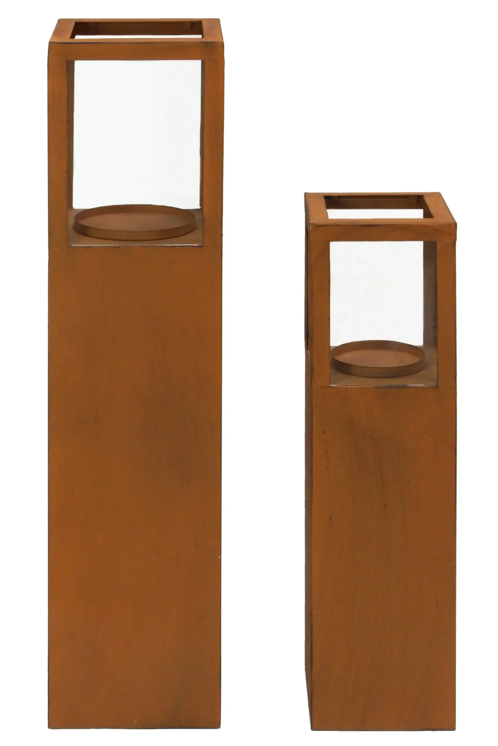 Herbstgarten|Windlichter|Frank Handels GmbH & Co. KG Windlichtsäule "Trend", 2er Set