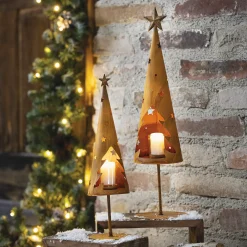 Tannenbäume|Weihnachtliche Gartendeko|Frank Handels GmbH & Co. KG Windlicht 