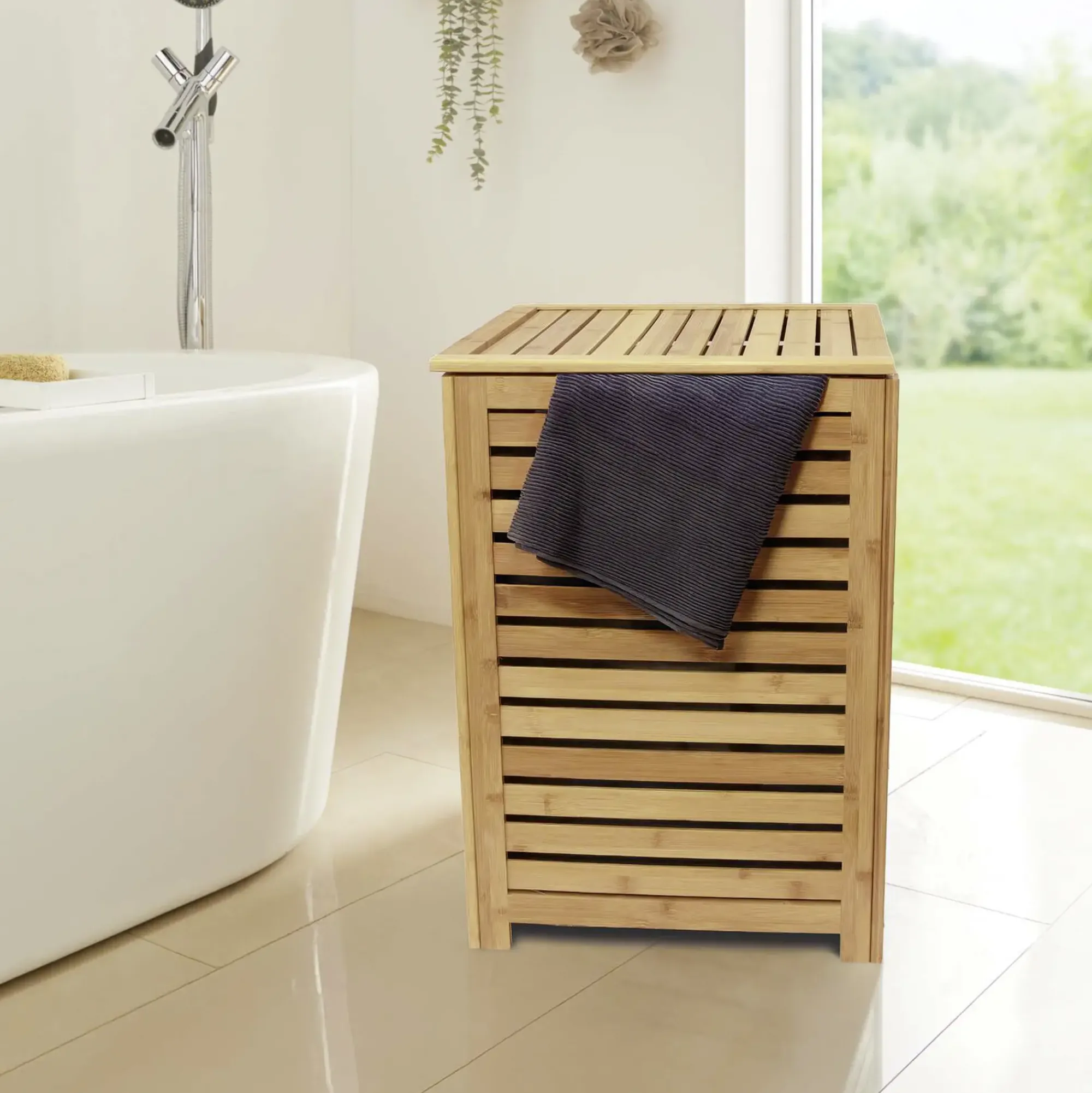 Badezimmer|Wäschekörbe|Frank Handels GmbH & Co. KG Wäschekorb "Bambus"