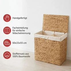 Badezimmer|Wäschekörbe|Frank Handels GmbH & Co. KG Wäschekorb "Double"